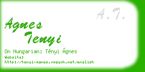 agnes tenyi business card