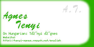 agnes tenyi business card